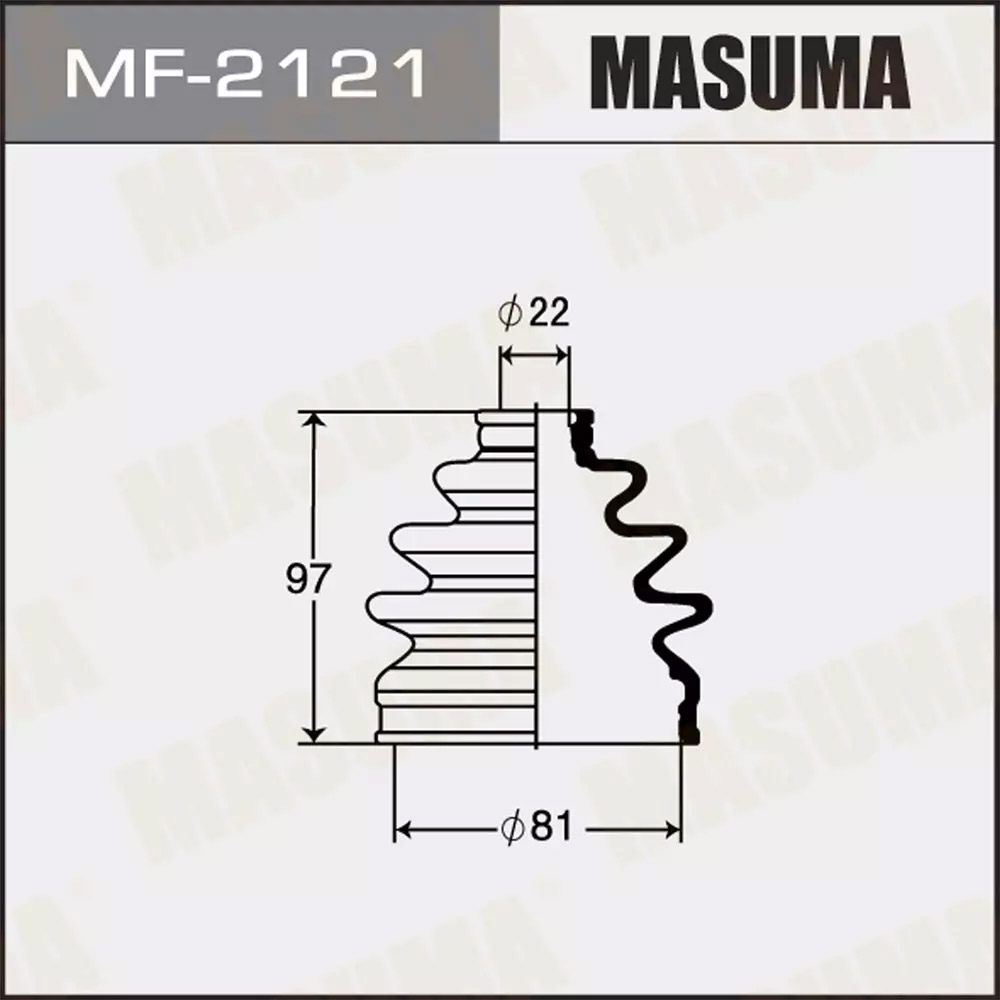 ЗАПЧАСТИ Привода пыльник Masuma MF-2121