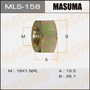 ЗАПЧАСТИ ГАЙКА MASUMA MLS-158