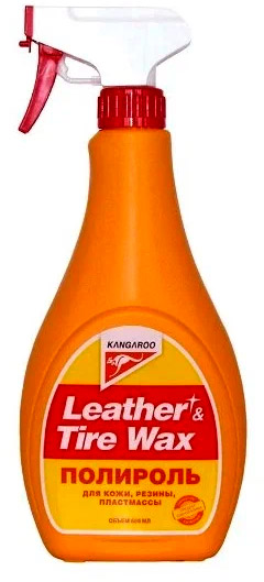 Присадки / Автохимия Полироль универсальный KANGAROO Leather & Tire Wax lite (без губки), 500мл