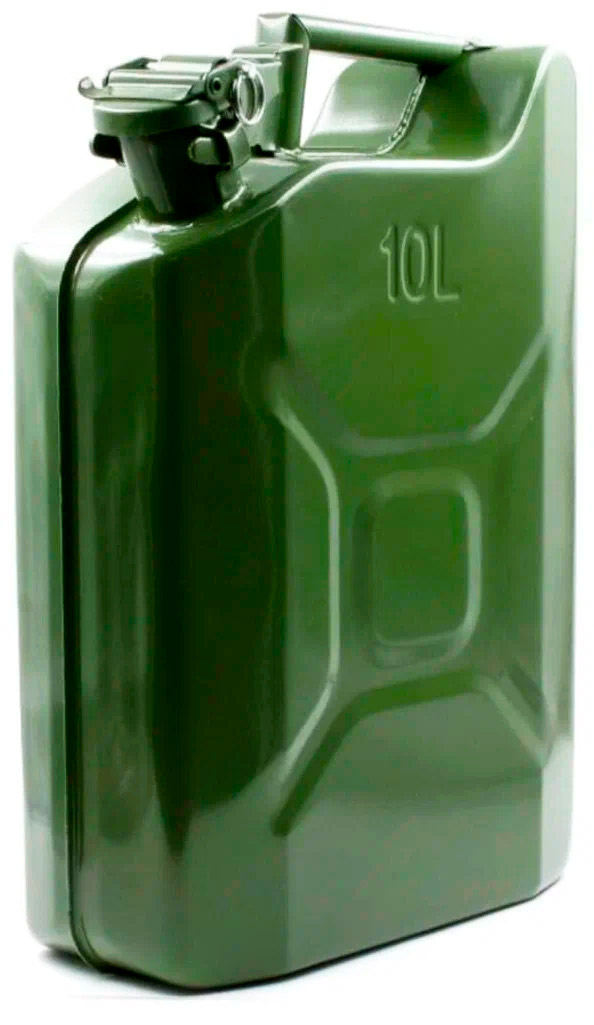 ЗАПЧАСТИ Канистра для бензина металическая AVS 10л. VJM-10