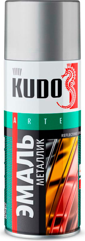 Аксессуары Аэрозольная краска в баллончике KUDO высокопрочная алкидная универсальная хром 520 мл. KU-1027