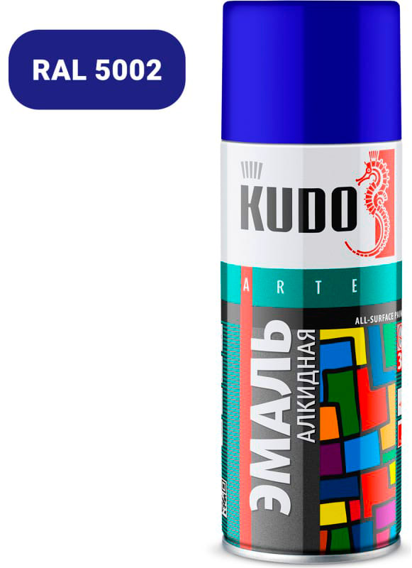 Аксессуары Краска спрей универсальная ультрамариново-синяя, 520 мл. KUDO KU-10112