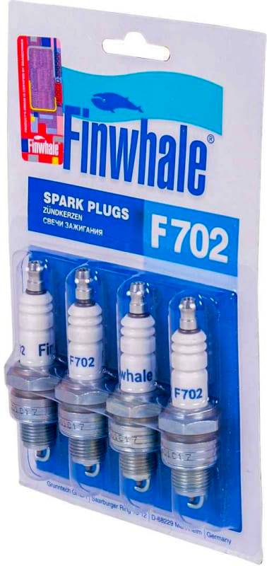 СВЕЧИ Свеча зажигания (к-т 4шт) FINWHALE F702