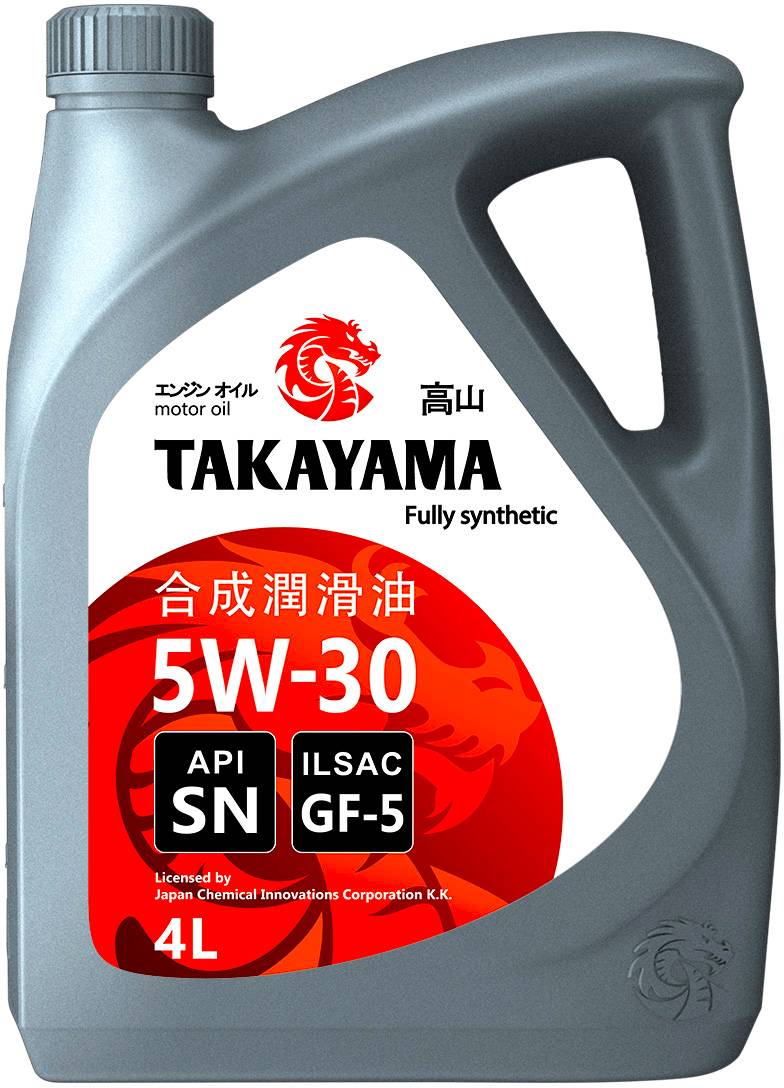 АВТОМАСЛА Моторное масло TAKAYAMA ADAPTEC SAE 5W-30 ILSAC GF-5, API SN (пластик) 4л