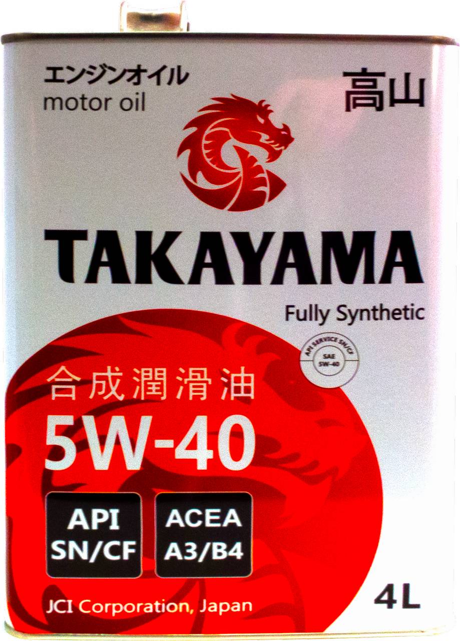 АВТОМАСЛА Масло моторное Takayama ADAPTEC 5w-40 4л.