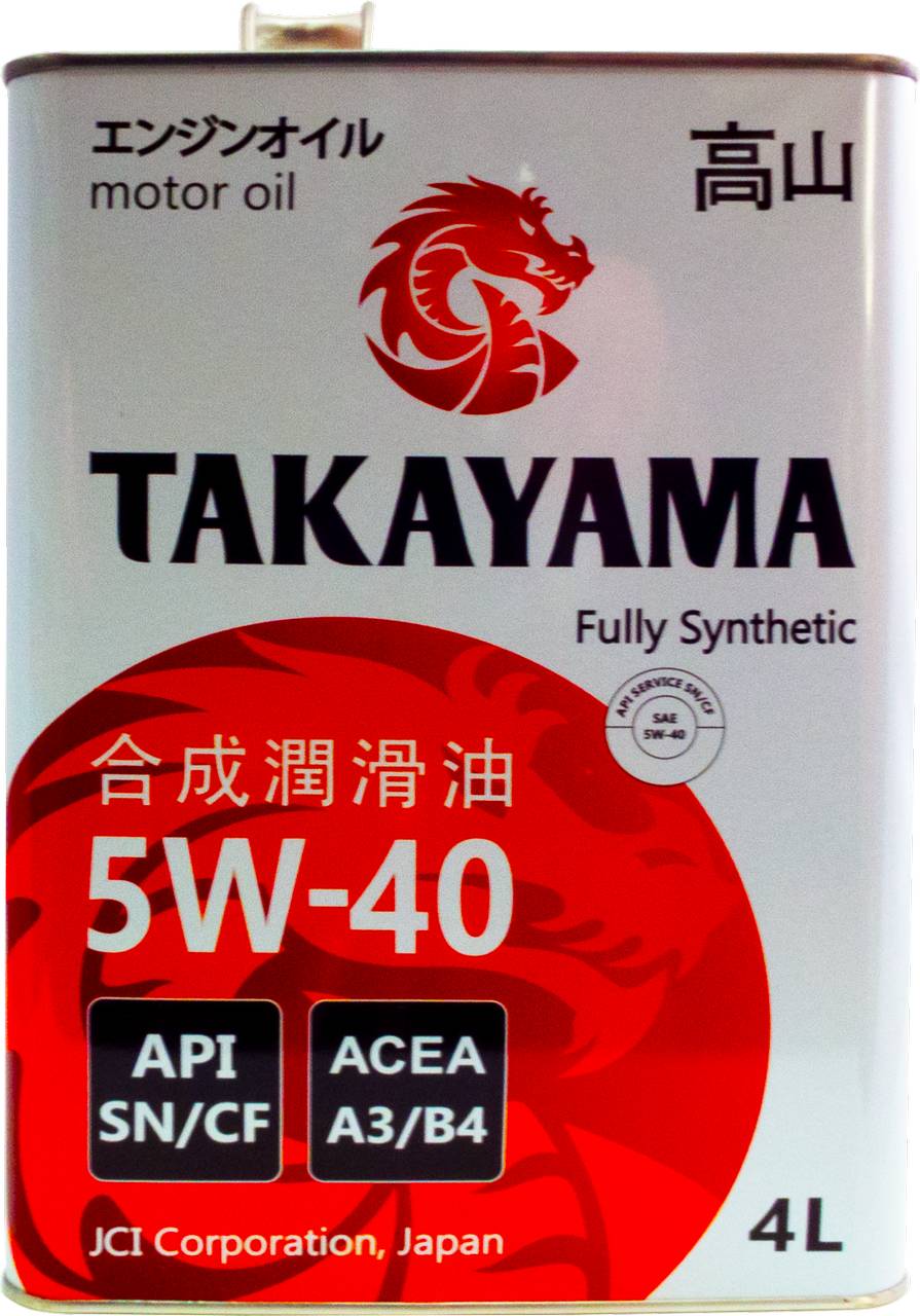 АВТОМАСЛА Масло моторное Takayama ADAPTEC 5w-40 4л.