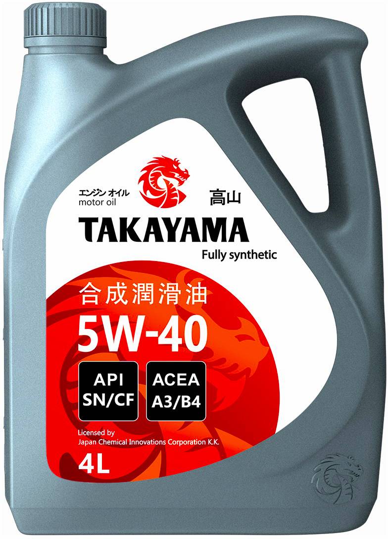 АВТОМАСЛА Масло моторное Takayama 5w40 SN/CF A3/B4 4л.
