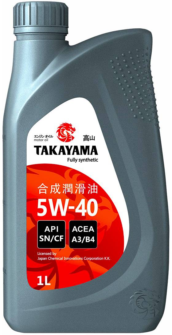 АВТОМАСЛА Масло моторное Takayama 5w40 SN/CF A3/B4 1л.