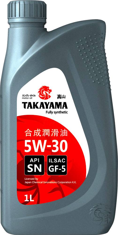 АВТОМАСЛА Масло моторное TAKAYAMA GF-5 SN 5W30 синтетика 1л.