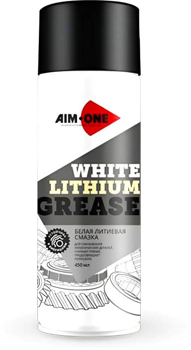Присадки / Автохимия Cмазка белая литиевая AIM-ONE WG-450 450мл.