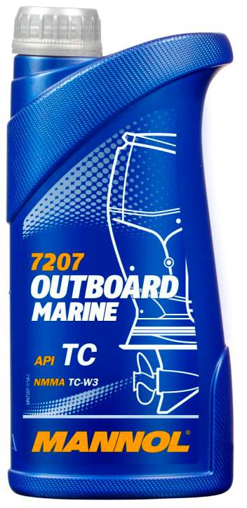 АВТОМАСЛА Моторное масло 2Т MANNOL Outboard Marine TC-W3 7207 1л