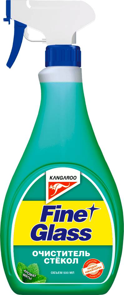 Присадки / Автохимия Очиститель стекол Kangaroo Fine Glass Мята 320120 500мл.