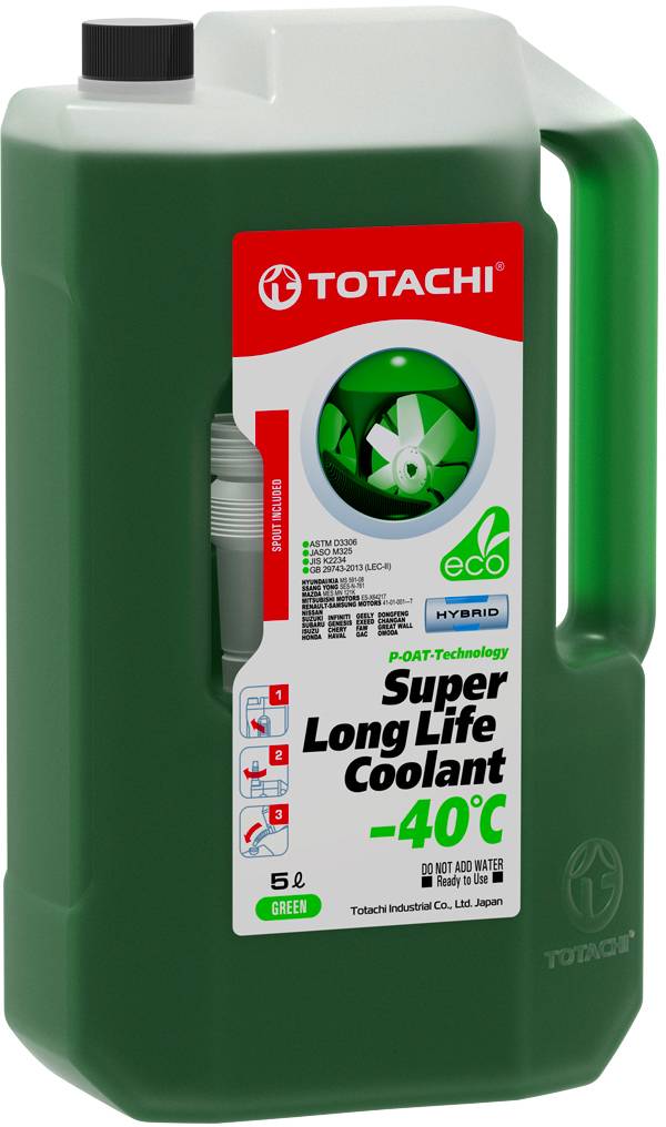 Тосол, антифриз Антифриз Totachi Super Long Life Coolant -40 GREEN 5л.