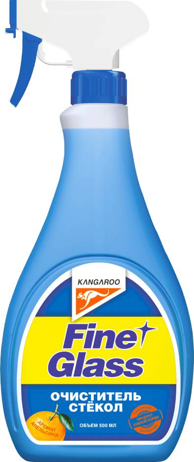 Присадки / Автохимия Ароматизированный очиститель стекол Kangaroo Fine glass 280 мл.