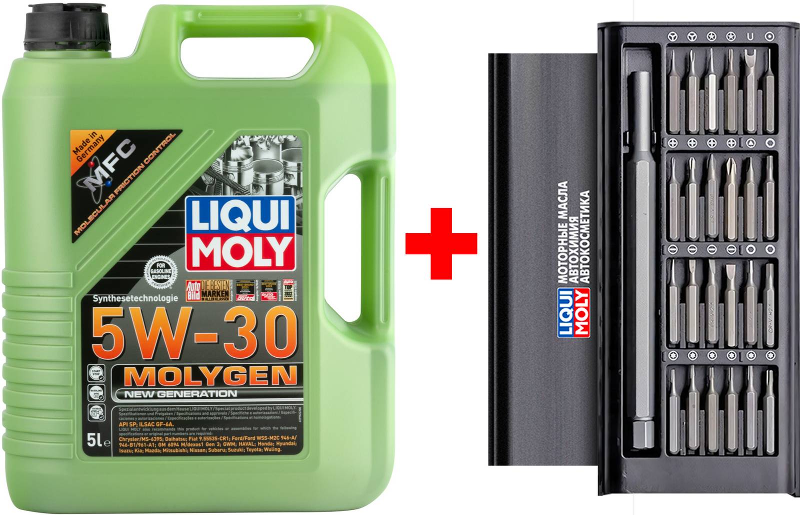 АВТОМАСЛА Моторное масло Liqui Moly Molygen New Generation 5W-30 5л + набор отвёрток в подарок