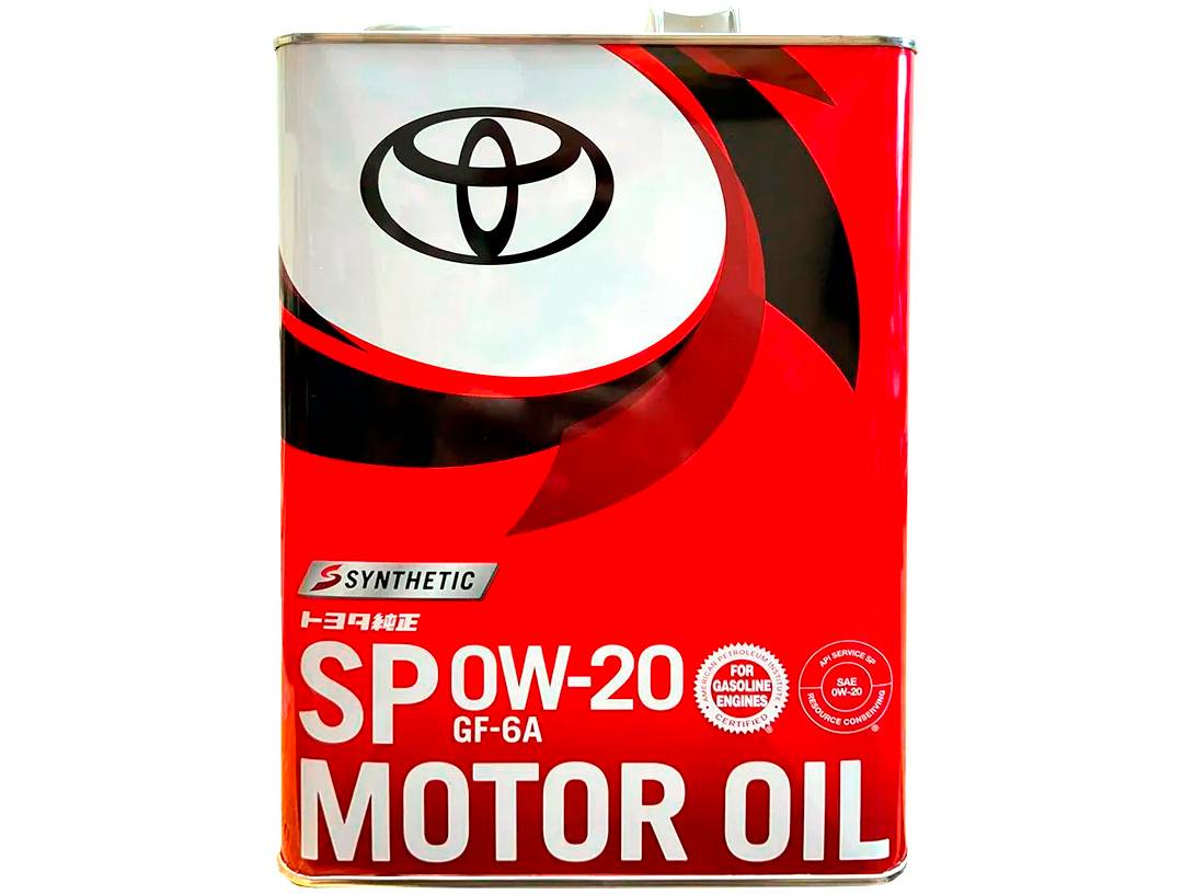 АВТОМАСЛА Моторное масло Toyota Motor Oil SP 0W20 4л.