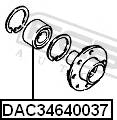 ЗАПЧАСТИ Подшипник ступицы колеса передний прав./лев DAC34640037 Febest