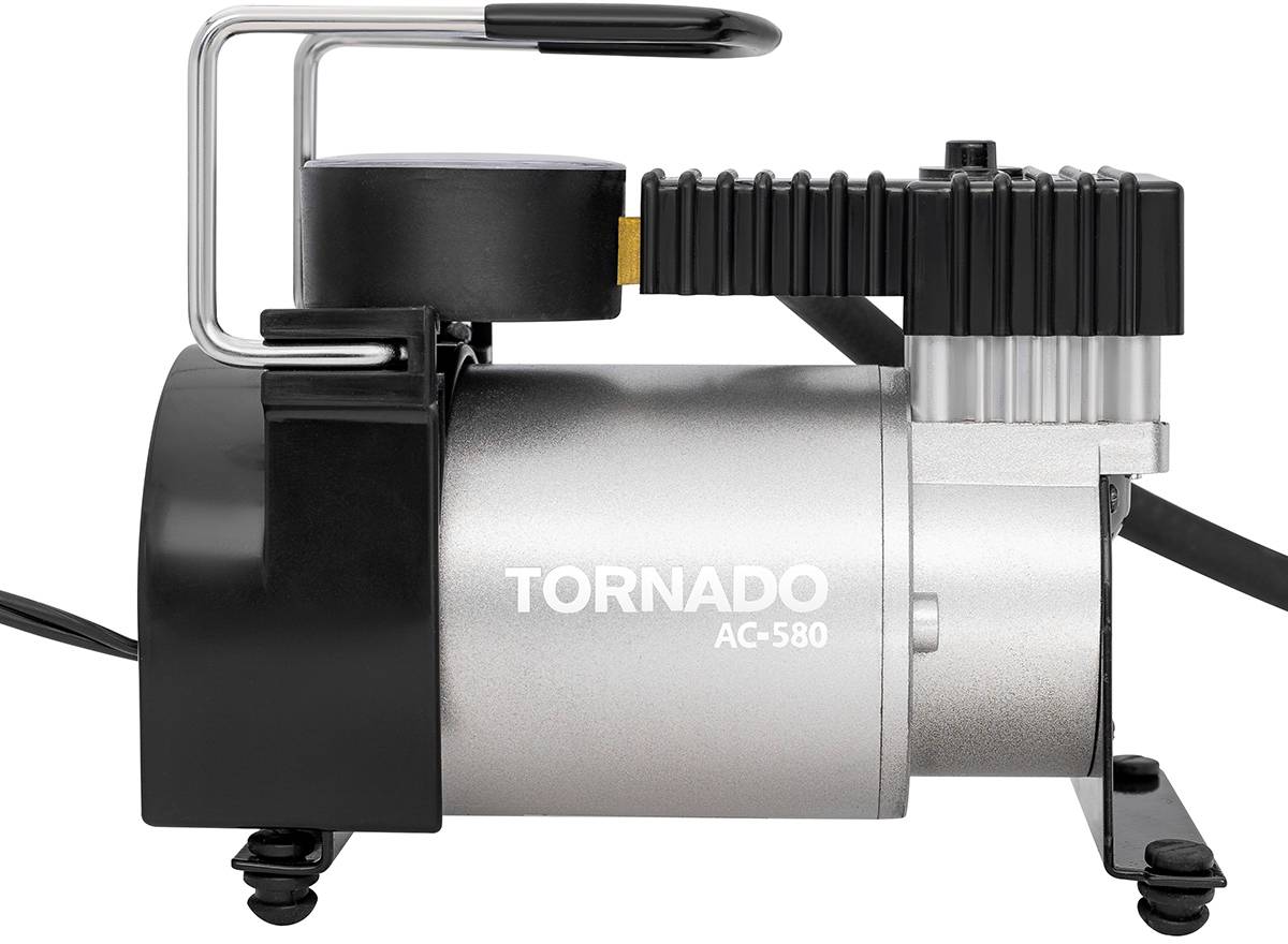 Аксессуары Компрессор металлический 30 л/мин в прикуриватель Skyway ТОРНАДО АС-580 СТАНДАРТ