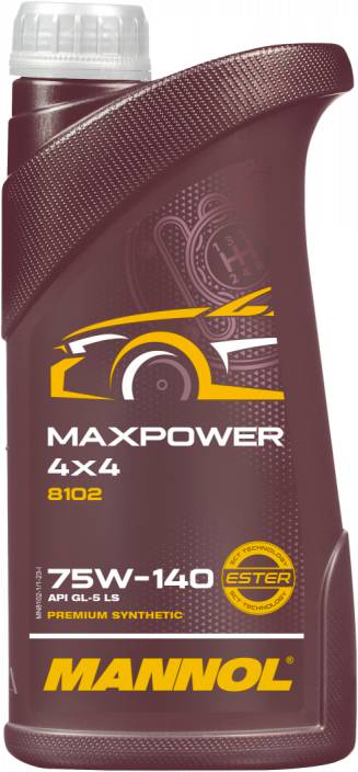 АВТОМАСЛА 8102 Масло трансмиссионное Mannol MaxPower 4x4 75W140 1л.