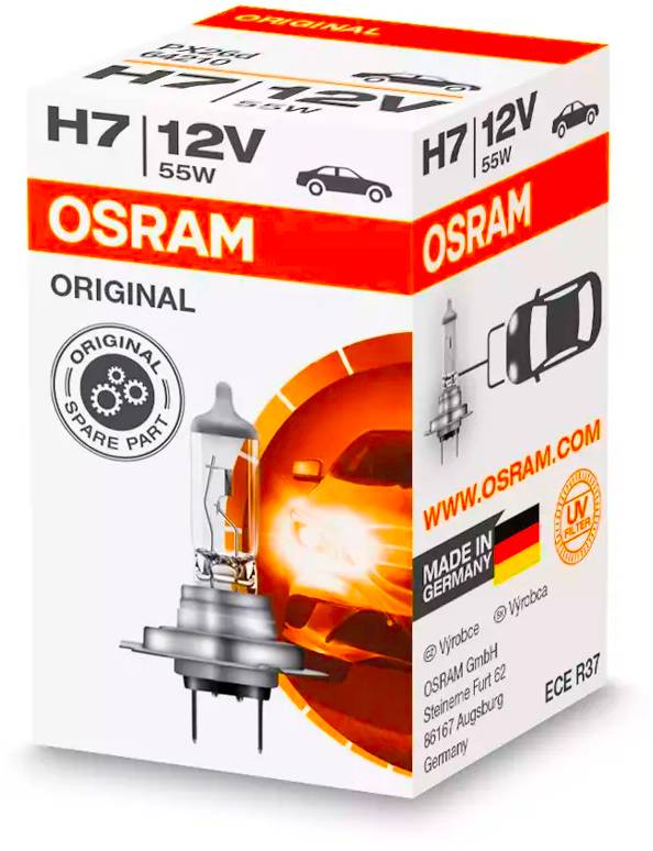 ЛАМПЫ / АВТОЭЛЕКТРИКА Лампа автомобильная Osram H7 12V-55W