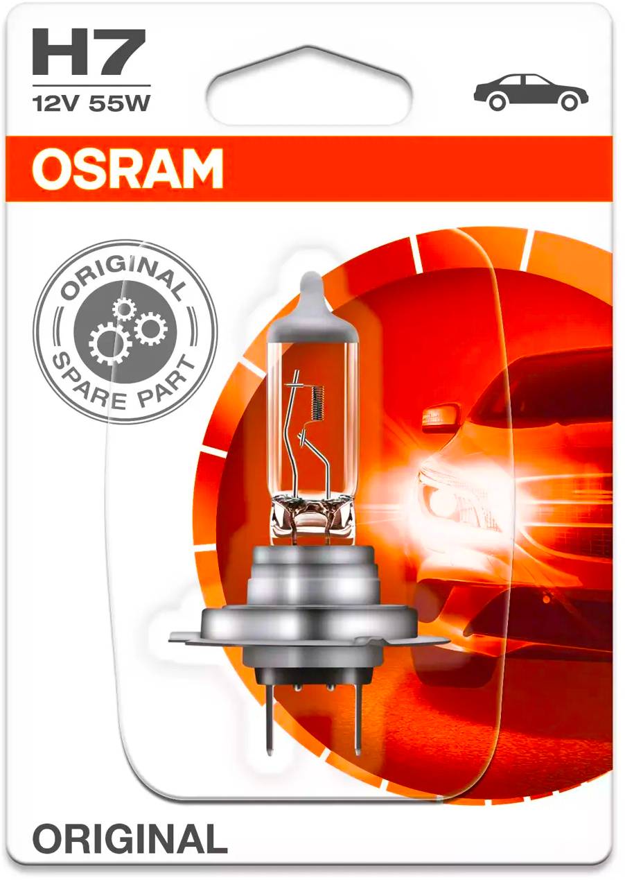 ЛАМПЫ / АВТОЭЛЕКТРИКА Лампа автомобильная Osram H7 12V-55W