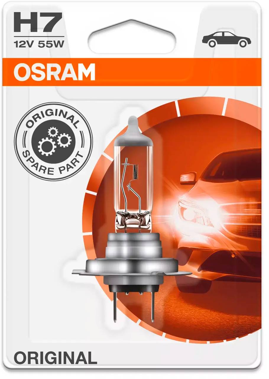 ЛАМПЫ / АВТОЭЛЕКТРИКА Лампа автомобильная Osram H7 12V-55W