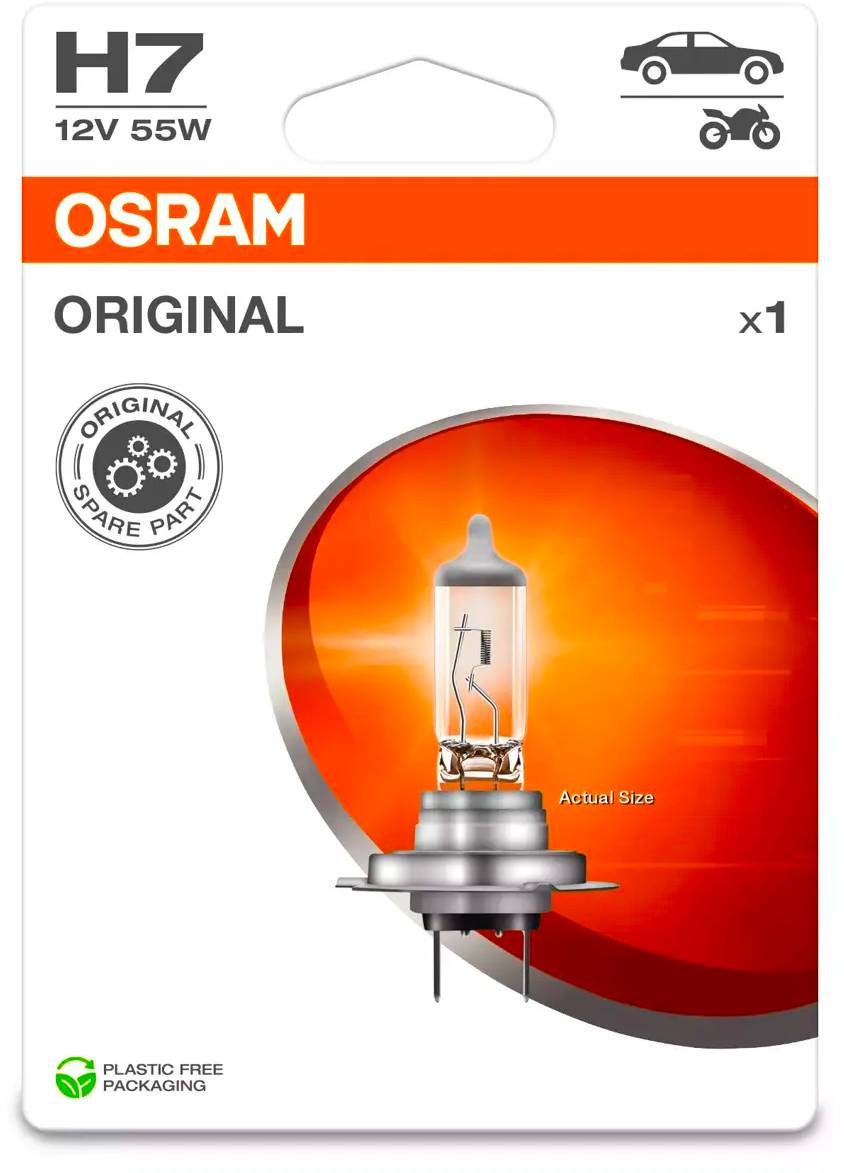 ЛАМПЫ / АВТОЭЛЕКТРИКА Лампа автомобильная Osram H7 12V-55W