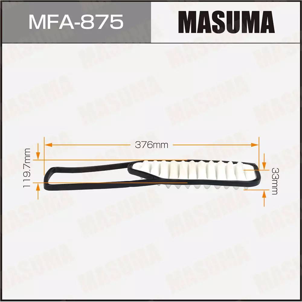 ФИЛЬТРЫ Фильтр воздушный MASUMA MFA-875