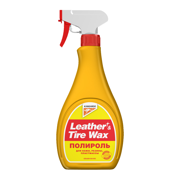 Присадки / Автохимия Полироль универсальный KANGAROO Leather & Tire Wax 500мл