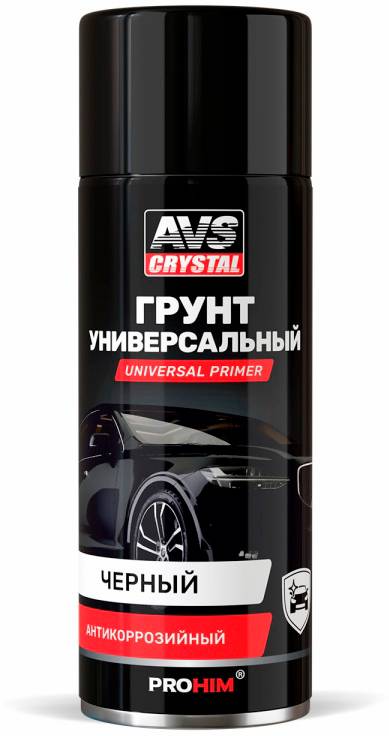 Присадки / Автохимия Грунт универсальный черный 520мл. AVS AVK-152