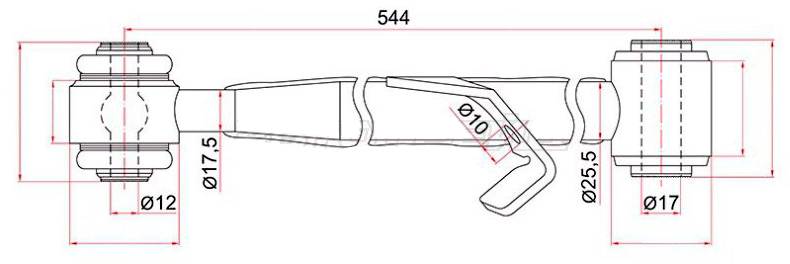 ЗАПЧАСТИ ST-48720-42020 Тяга попер. зад. подвески Toyota RAV-4