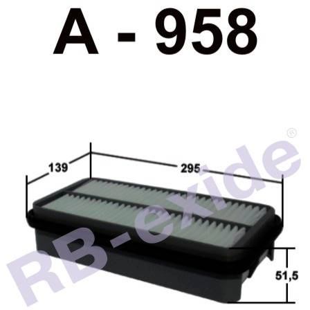 ФИЛЬТРЫ Фильтр воздушный Rb-Exide A-958