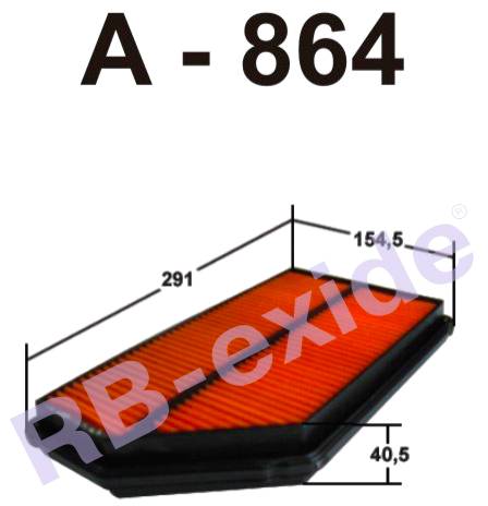 ФИЛЬТРЫ Фильтр воздушный Rb-Exide A-864V