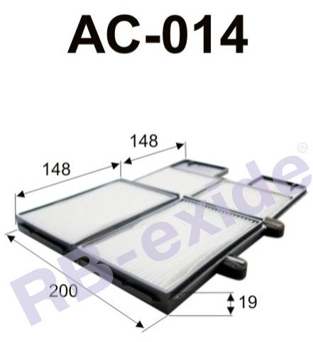 ФИЛЬТРЫ Фильтр салонный RB AC-014 88880-20060