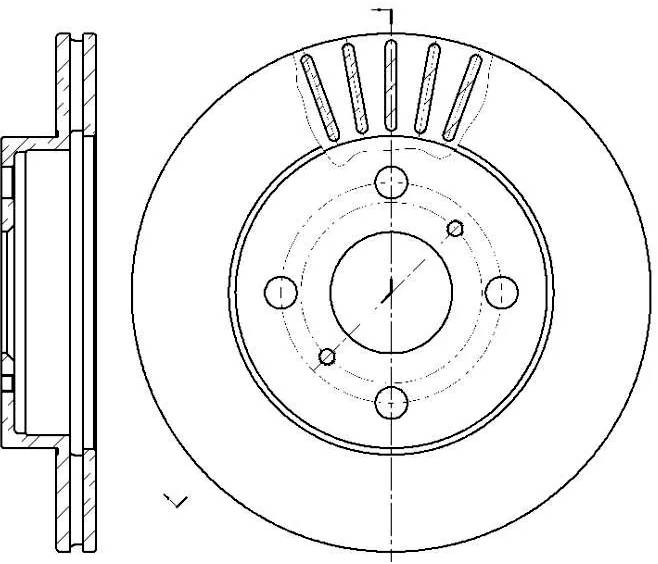 ЗАПЧАСТИ Диск тормозной G-Brake GR-02426