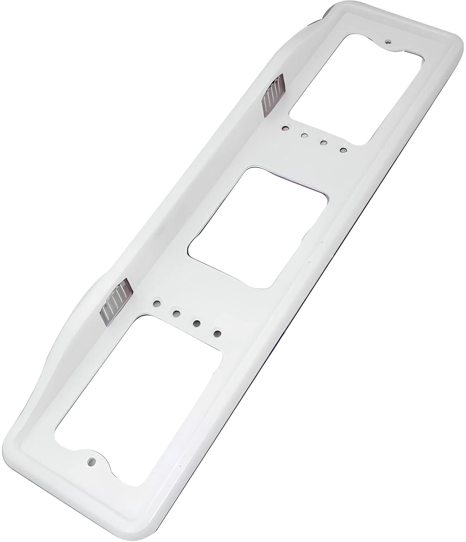 Аксессуары Рамка для номера с подсветкой пластм верхняя сплошная белая