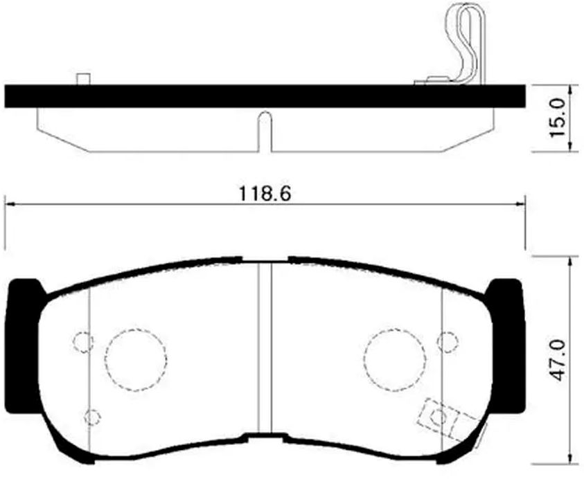 Колодки Тормозные колодки Hong Sung HP0032