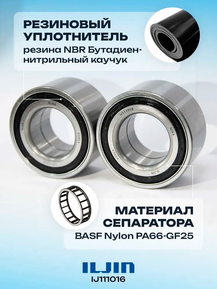 ЗАПЧАСТИ Подшипник ILJIN IJ111016