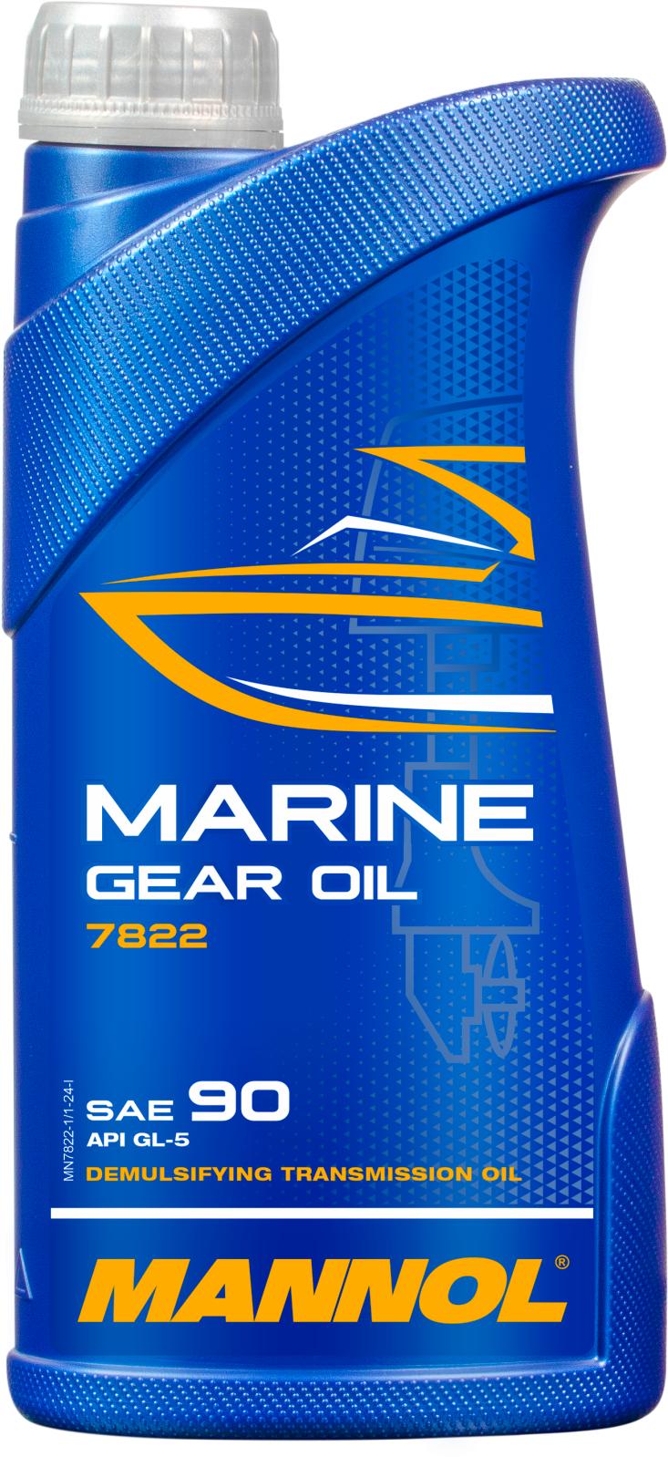 АВТОМАСЛА Масло для редуктора лодочных моторов MANNOL Marine Gear OIL SAE 90 1 л 78221